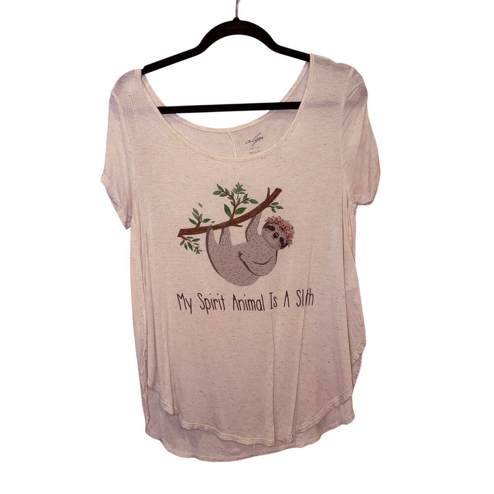 Alya Cream Sloth Top